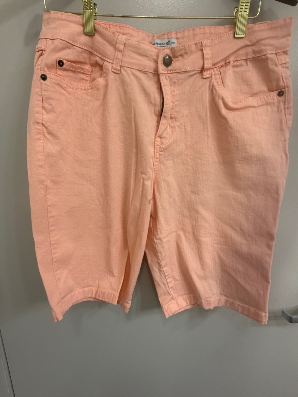 Women's Coral Pink Bermuda Shorts